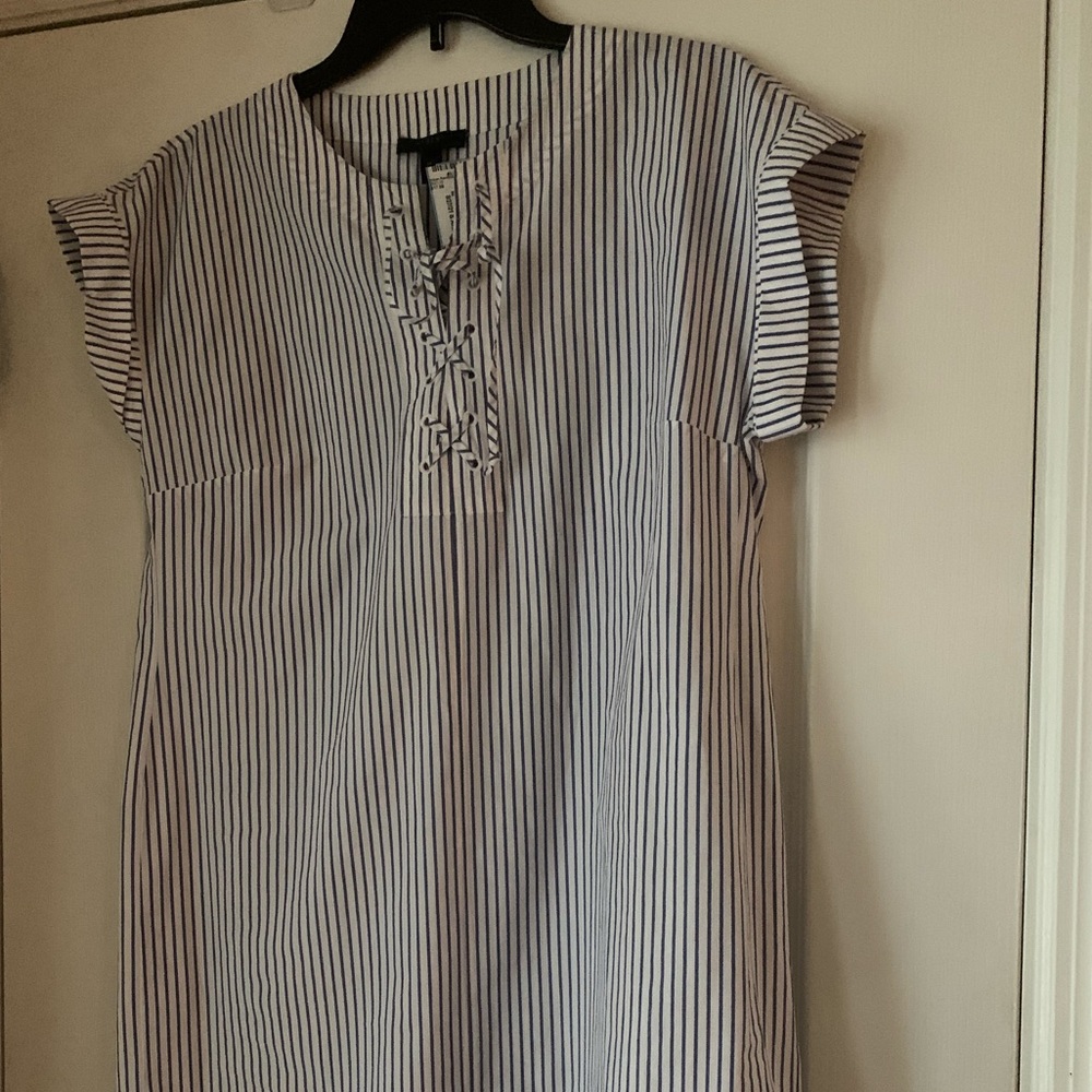 J Crew blue and white dress